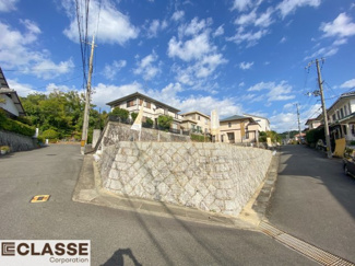 【前面道路含む現地写真】 | 城陽市寺田深谷　3区画　1号地　売土地　建築条件付き