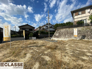 【前面道路含む現地写真】 | 城陽市寺田深谷　3区画　1号地　売土地　建築条件付き
