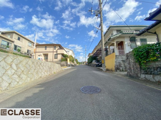 【前面道路含む現地写真】 | 城陽市寺田深谷　3区画　2号地　売土地　建築条件付き