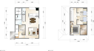 【参考プラン】 | 城陽市寺田深谷　3区画　2号地　売土地　建築条件付き | ・参考プラン価格：2540万（別途外構費308万、造成費120万）　　　　
・建物価格は参考価格になります。
（弊社標準建物30坪で計算した価格です）
・参考プラン延床面積：85㎡