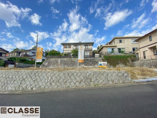 【前面道路含む現地写真】 | 城陽市寺田深谷　3区画　2号地　売土地　建築条件付き