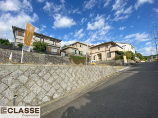 【前面道路含む現地写真】 | 城陽市寺田深谷　3区画　2号地　売土地　建築条件付き