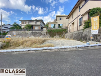 【前面道路含む現地写真】 | 城陽市寺田深谷　3区画　3号地　売土地　建築条件付き