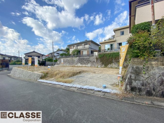 【前面道路含む現地写真】 | 城陽市寺田深谷　3区画　3号地　売土地　建築条件付き