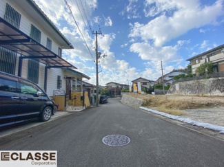 【前面道路含む現地写真】 | 城陽市寺田深谷　3区画　3号地　売土地　建築条件付き