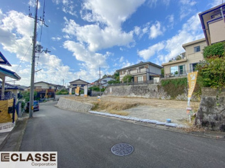 【前面道路含む現地写真】 | 城陽市寺田深谷　3区画　3号地　売土地　建築条件付き