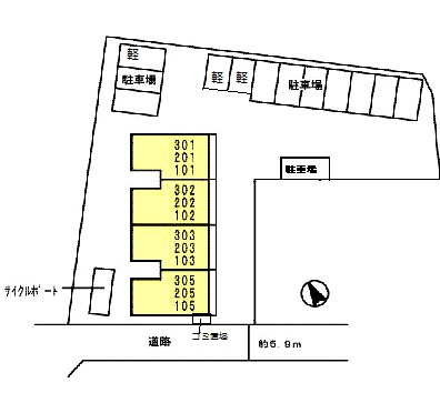 アリス京町壱番館の区画図
