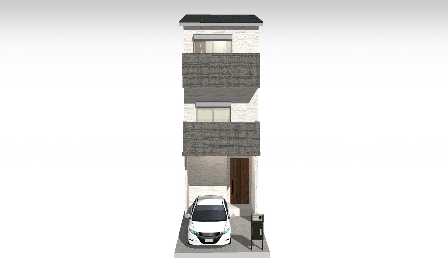 桂上野西町　建築条件付き土地の外観パース|【外観イメージパース】
