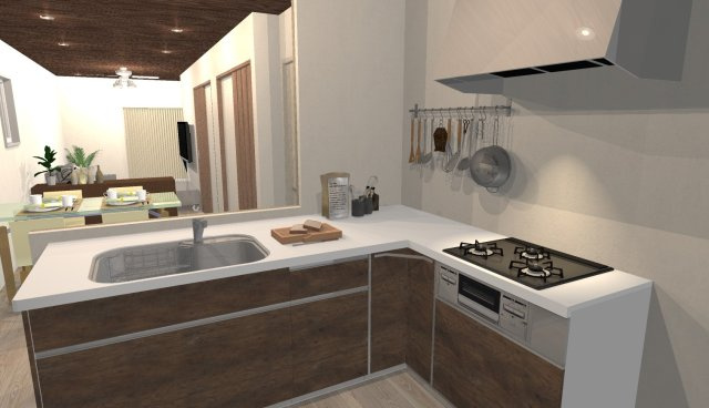 桂上野西町　建築条件付き土地の外観パース|【内観イメージパース】