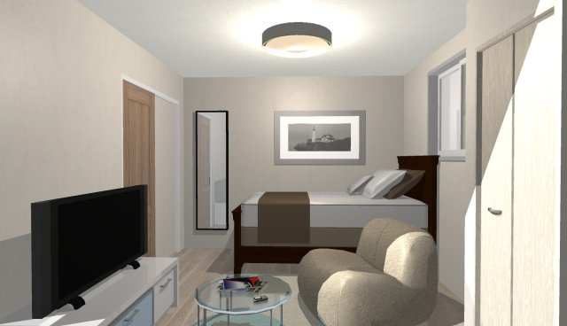 桂上野西町　建築条件付き土地の外観パース|【内観イメージパース】