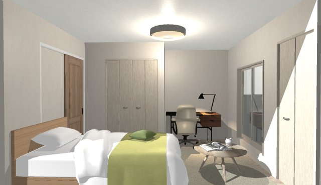 桂上野西町　建築条件付き土地の外観パース|【内観イメージパース】