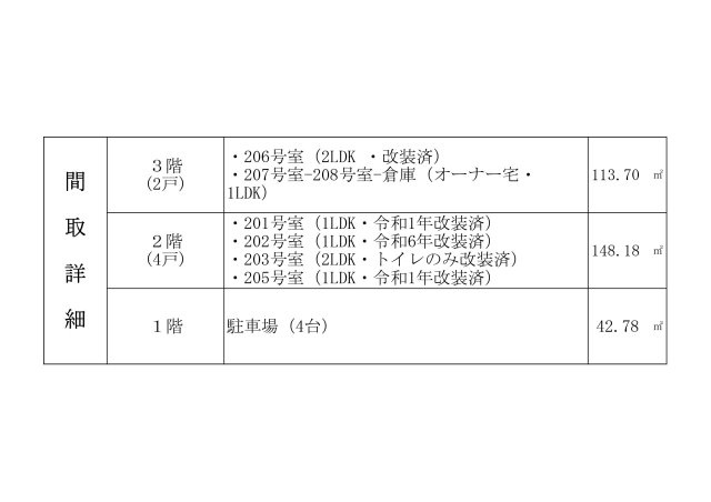 【区画図】 | 下竜尾町　福山ハイツ