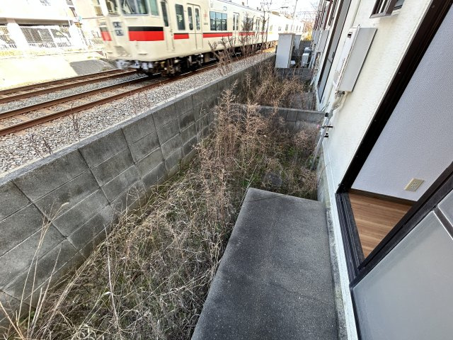 赤石パルメゾンのバルコニー