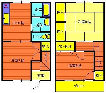 赤石パルメゾンの間取り