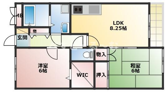 エスポワール冨田の間取り