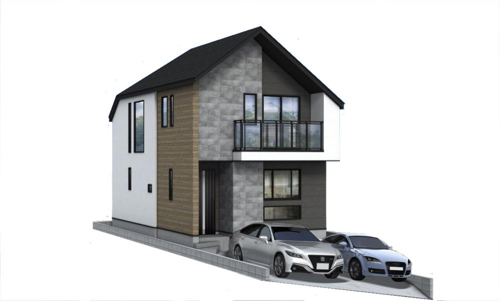 【横浜市保土ケ谷区峰沢町119-109新築戸建て】★仲介手数料無料★（三ツ沢小学校・松本中学校）の外観パース