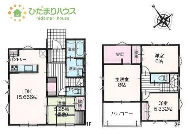 【間取り】 | 坂東市沓掛23-P1　新築戸建　20号棟 | パントリー完備で散らかりがちなキッチン回りもラクラクお片付けできちゃいます！