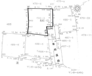 【土地図】 | 加古川市加古川町大野（全4区）4号地　土地 | 4号地　敷地約48坪。