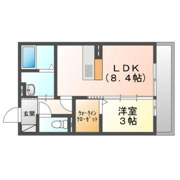 プリエールｓａｙａの間取り