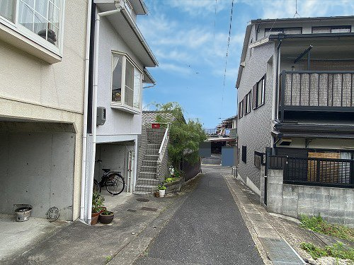 一乗寺薬師堂町 土地の前面道路含む現地写真
