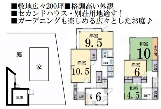 修学院檜峠町　中古戸建住宅の間取り