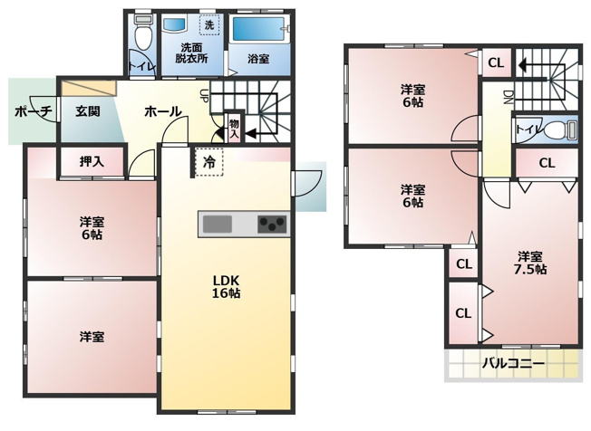 【間取り】 | 北区龍田4丁目 | ☆間取り図☆