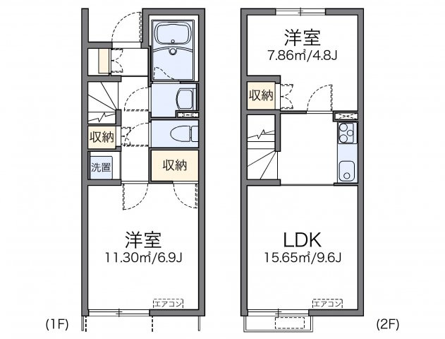【間取り】 | レオネクストサンシャイン岩室