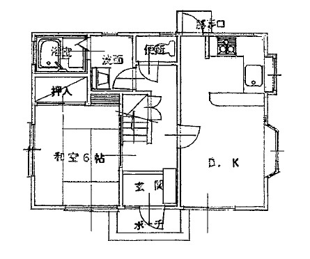 【間取り】 | 門前戸建 | 1階