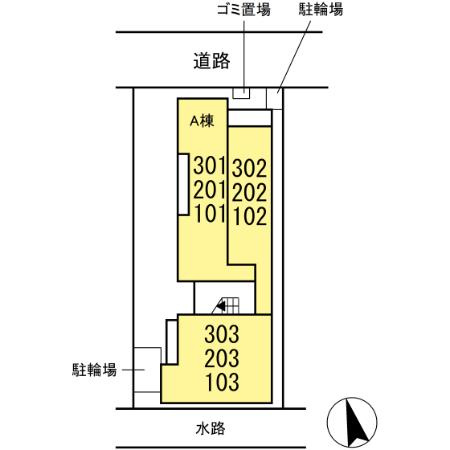Asset-Court小金井本町Aの区画図