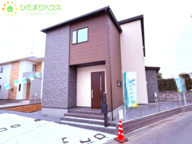 本庄市見福　第23期　新築一戸建て　ワイウッドコート　01の外観|デザイナーズのようなお洒落な外観です!