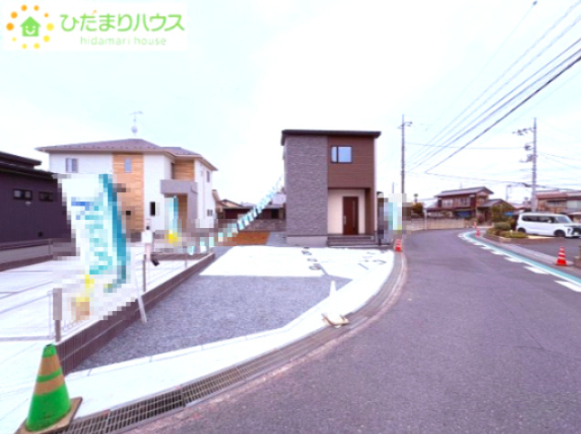 本庄市見福　第23期　新築一戸建て　ワイウッドコート　01の外観|角地につき日当たり・風通し良好です！