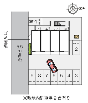 【駐車場】 | ヴァンヴェール宇栄原