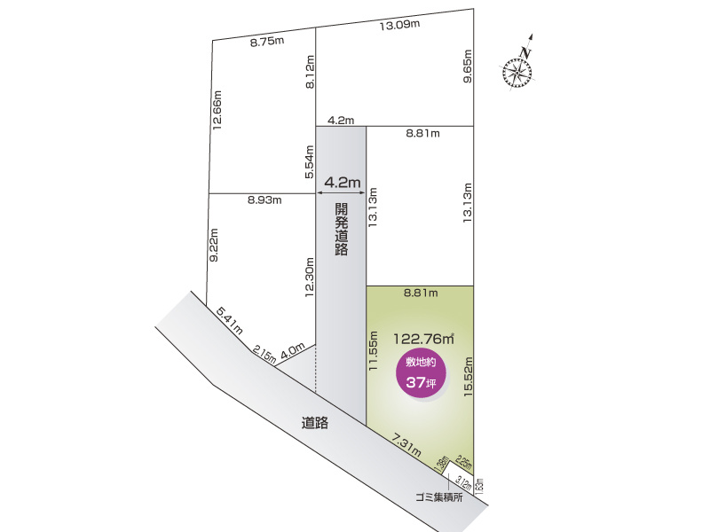 上尾市大字平塚　5区画D号棟
