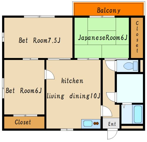 ハイツ旭が丘の間取り
