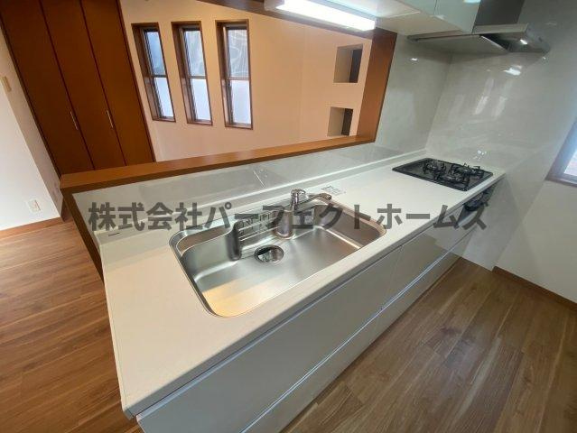 神宮寺戸建のキッチン|きれいなキッチンです