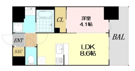 【間取り】 | エスリードレジデンス梅田グランゲート