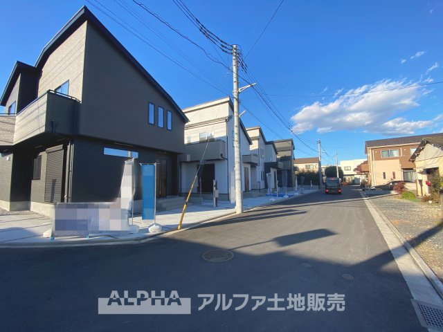 立川市西砂町2丁目新築戸建4棟の前面道路含む現地写真