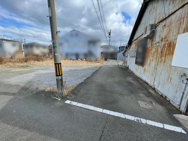 和歌山市中之島　土地の前面道路含む現地写真