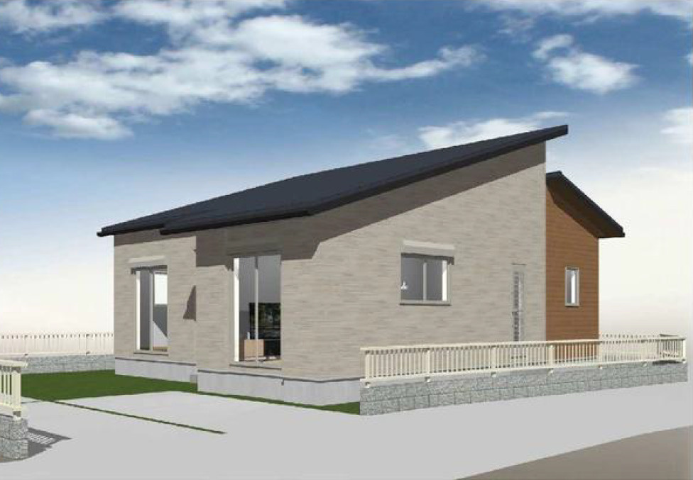 上里町勅使河原（全５棟）３号棟の外観パース|外観パースです