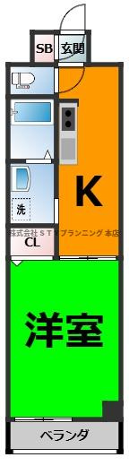 仲介手数料０円！トリニティM3の間取り