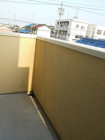 阿漕パレスのバルコニー