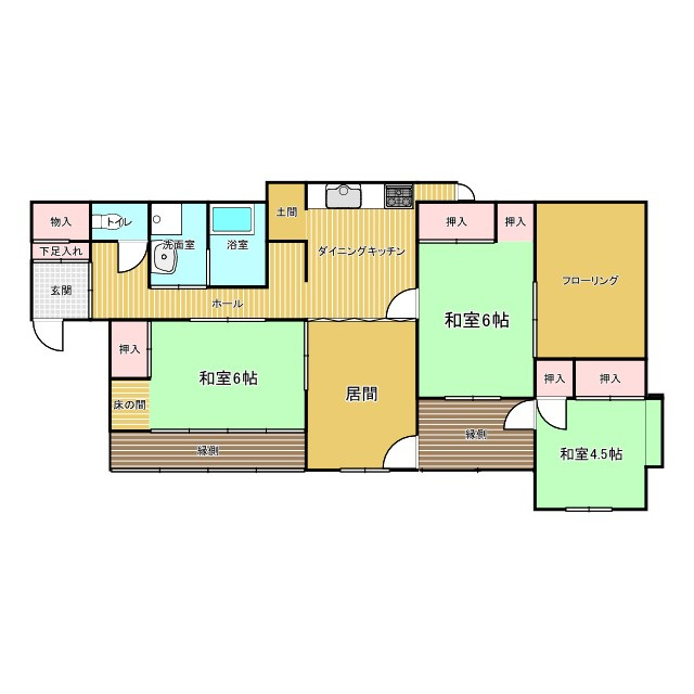 ひたちなか市大字津田　中古戸建の間取り