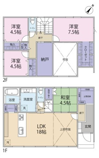 【間取り】 | 呉市焼山泉ヶ丘二丁目　戸建 | 4LDK+S　収納豊富　ファミリーにおススメ