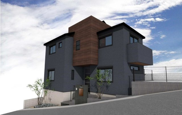 【横浜市瀬谷区三ツ境24-16新築戸建て】★仲介手数料無料★（三ツ境小学校・原中学校）の外観パース