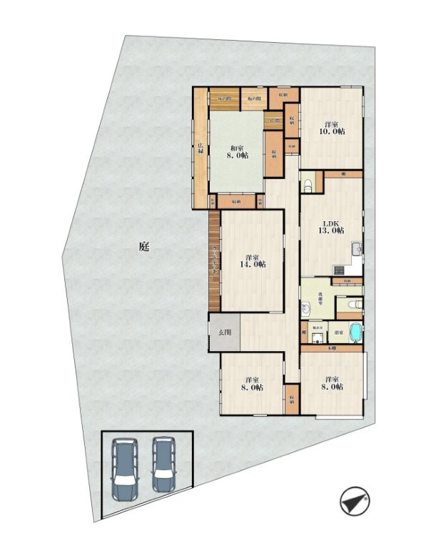 翠香園町　中古一戸建ての間取り|間取り図はいかがですか？ご希望を叶える間取りですか？リビングの広さは？水回りの位置は？カウンターキッチン？など色々な情報が集約されています。弊社ではリフォームなどのご相談も承っております。