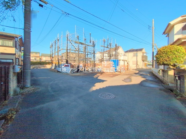 月々９万円台～　新築戸建　川越市鯨井の前面道路含む現地写真|南側 4.0ｍ公道／南西側 4.0ｍ公道