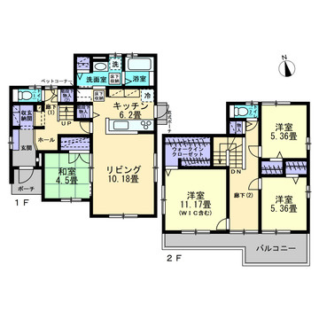 箕島町　戸建住宅の間取り