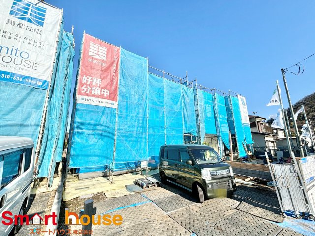 相模原市緑区太井　新築3棟の外観|全棟リビング15帖以上！