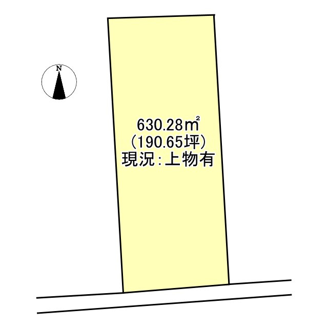 西条市禎瑞の売地の土地図