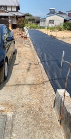 西条市禎瑞の売地の前面道路含む現地写真